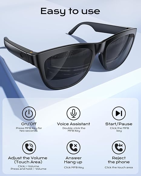 Smart Bluetooth Glasses
