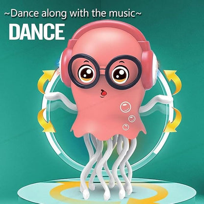 Dancing Jellyfish Toy, Light-up Musical Octopus with 360° Rotating