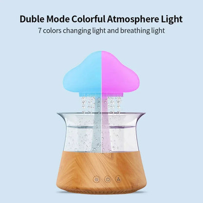 300mL Mushroom Humidifier - مرطب الهواء مع ضوء ليلي