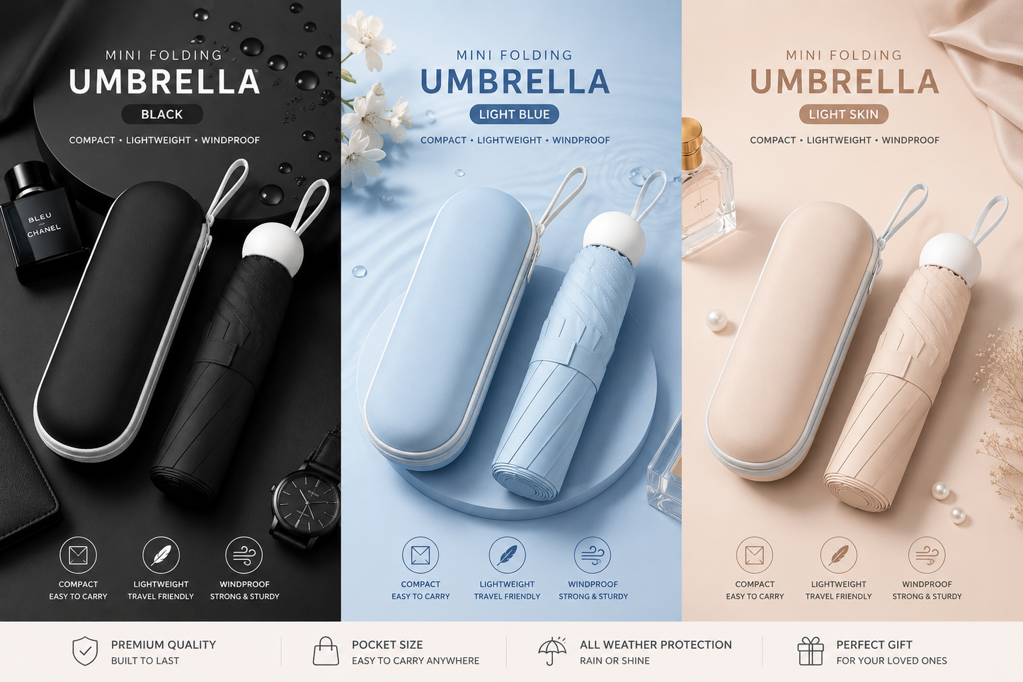 Mini foldable capsule Umbrella