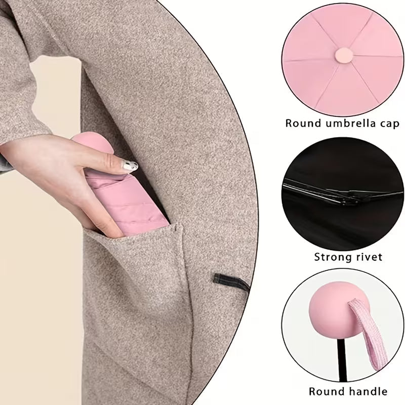 Mini foldable capsule Umbrella